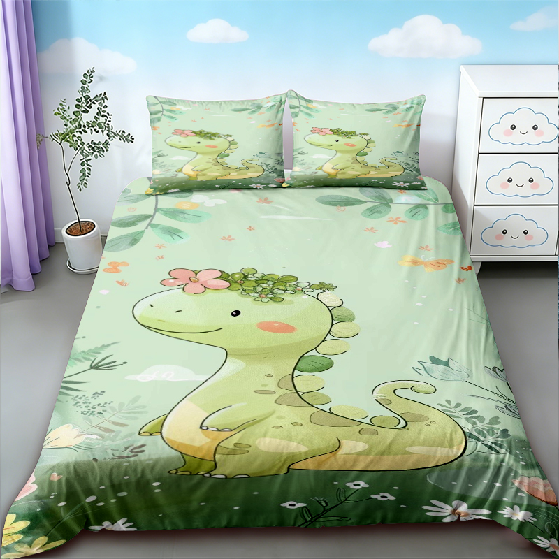 Bedding - 귀여운 공룡 킹 퀸 카와이 만화