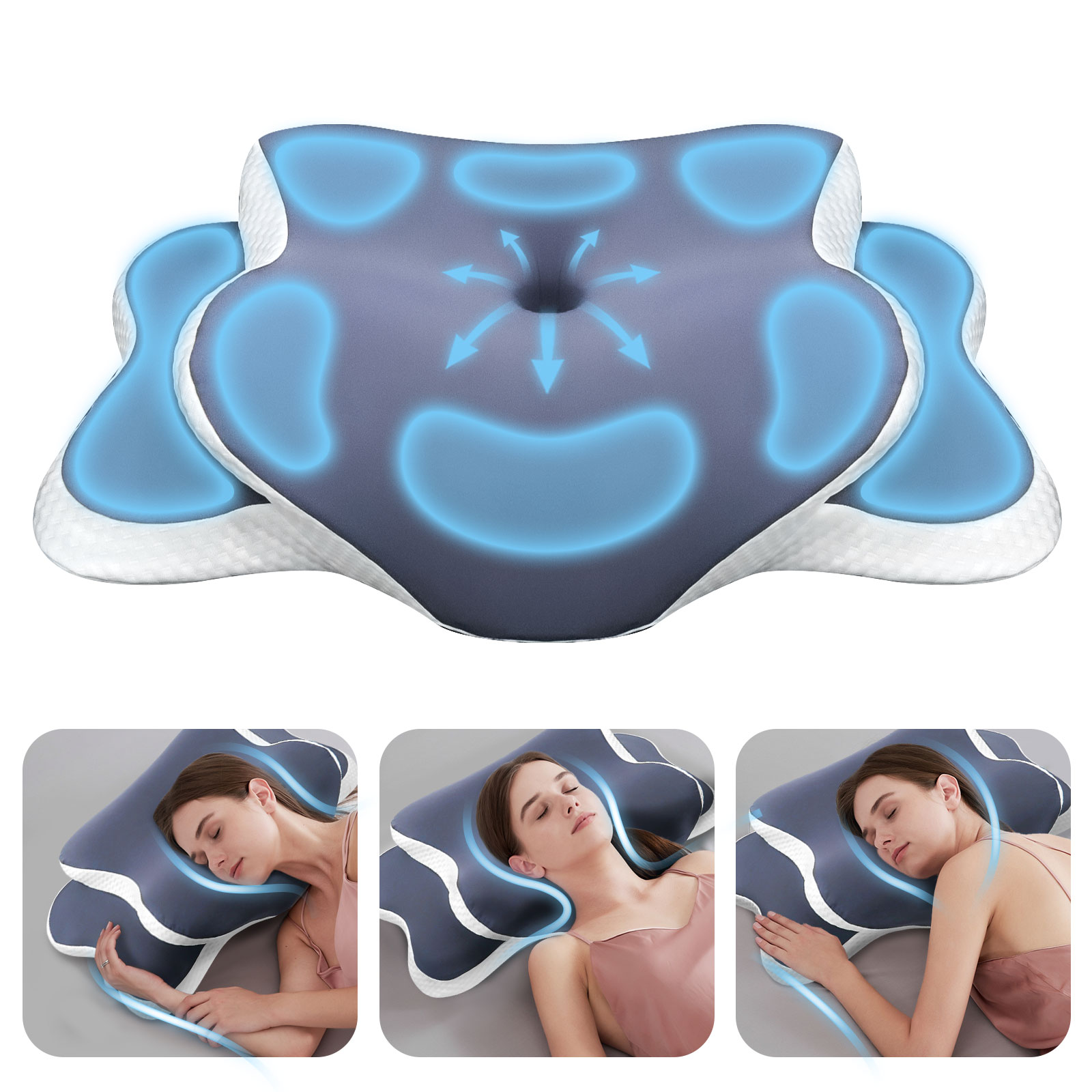 Memory Foam Orthopedic Pillow Neck Pain - 메모리폼 베개 경추 베개 목 통증