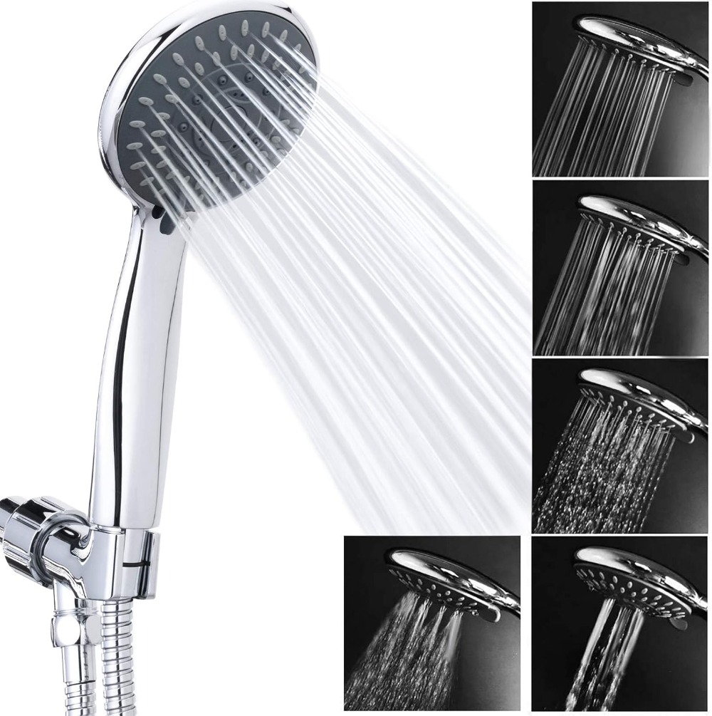 5단계 고압 핸드헬드 샤워헤드(59인치 스테인리스 스틸 - High Pressure Shower Head Handheld 리뷰 및 가격
