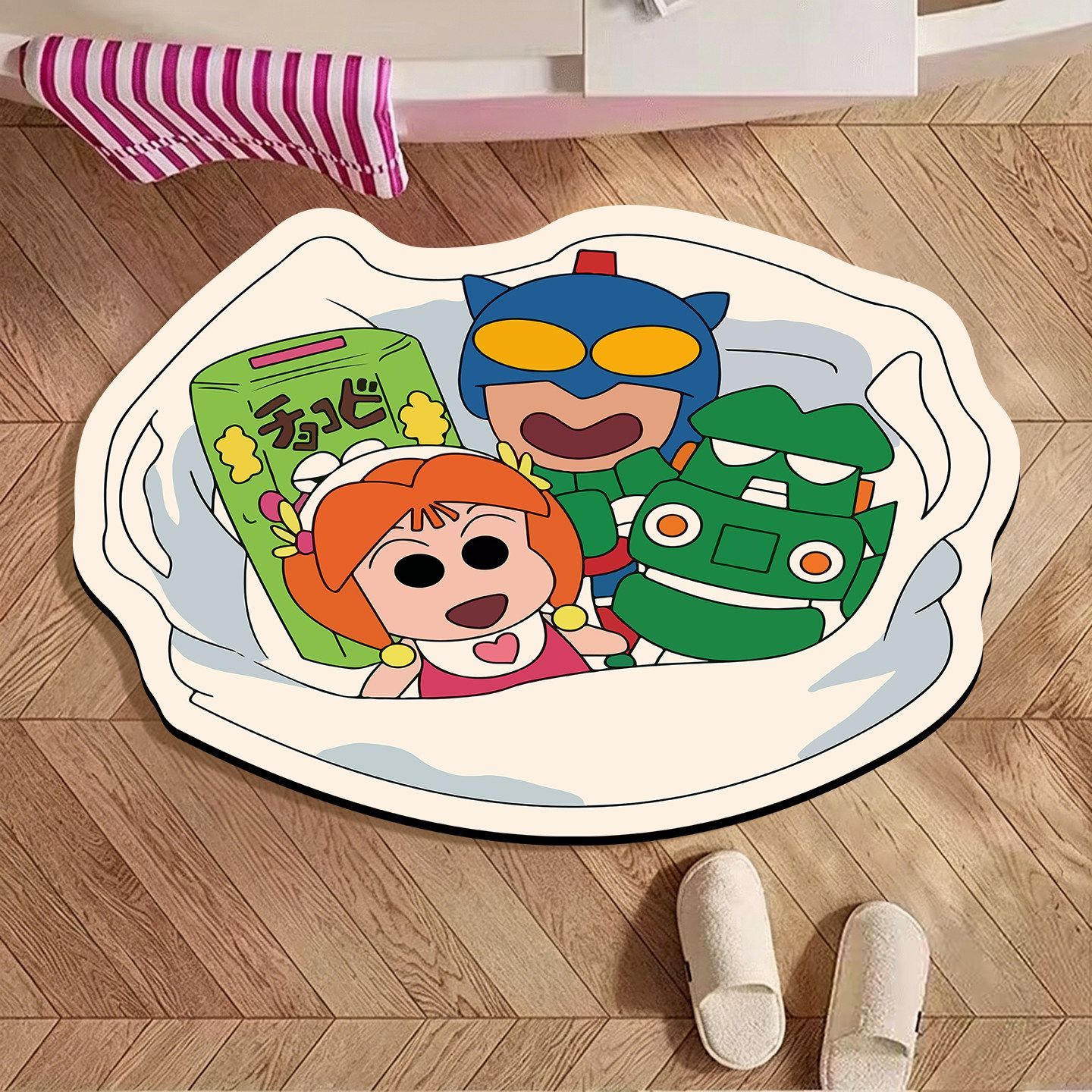 짱구는 못말려 불규칙형 욕실 매트, 만화 디자인 흡수성 - Quick Dry Diatomite Bath Mat 리뷰 및 가격