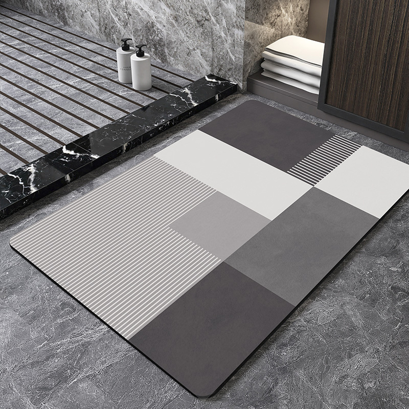 북유럽 기하학 규조토 목욕 매트 욕실 슈퍼 흡수성 발  - Quick Dry Diatomite Bath Mat 리뷰 및 가격