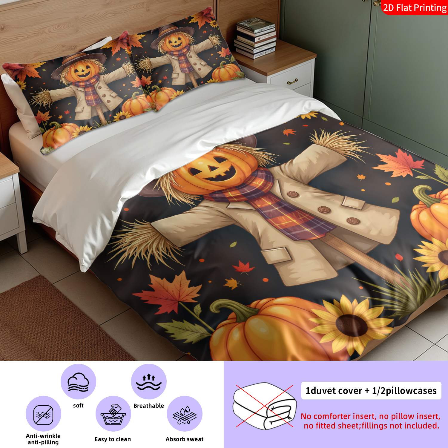 베개 커버가 포함된 이불 커버 세트, 3피스 침구 세트 - Duvet Cover Sets With Zipper 리뷰 및 가격