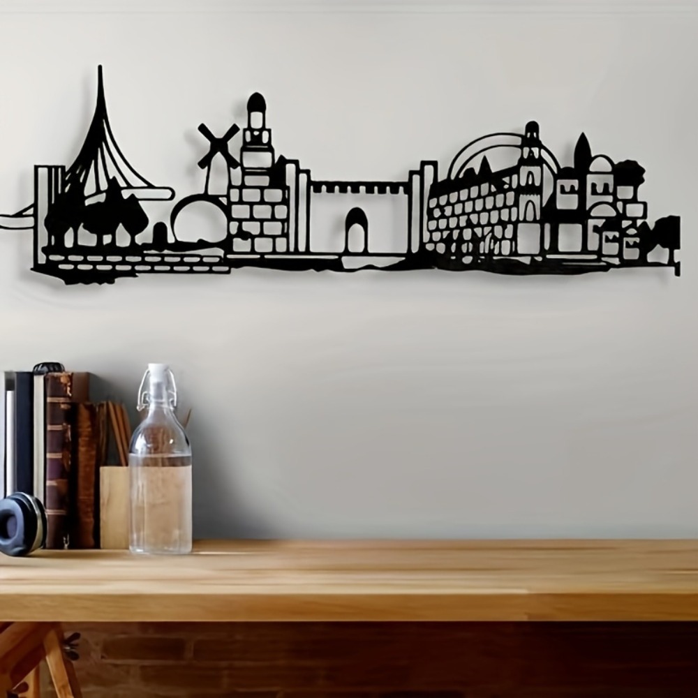 CIFBUY 메탈 벽 장식 예루살렘 스카이라인 데코 빈 - Home Decor 리뷰 및 가격