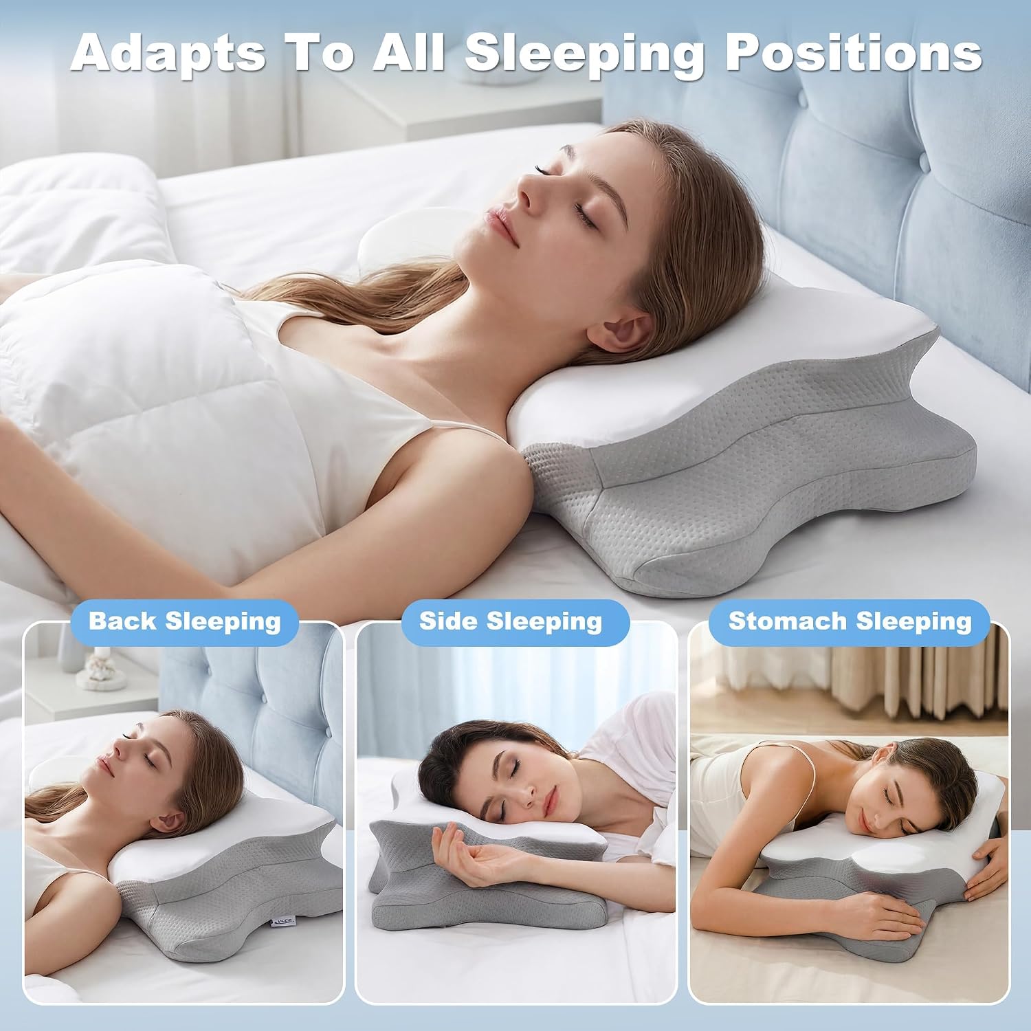 목 통증 완화를 위한 경추 베개, 인체공학적 메모리폼  - Memory Foam Orthopedic Pillow Neck Pain 리뷰 및 가격