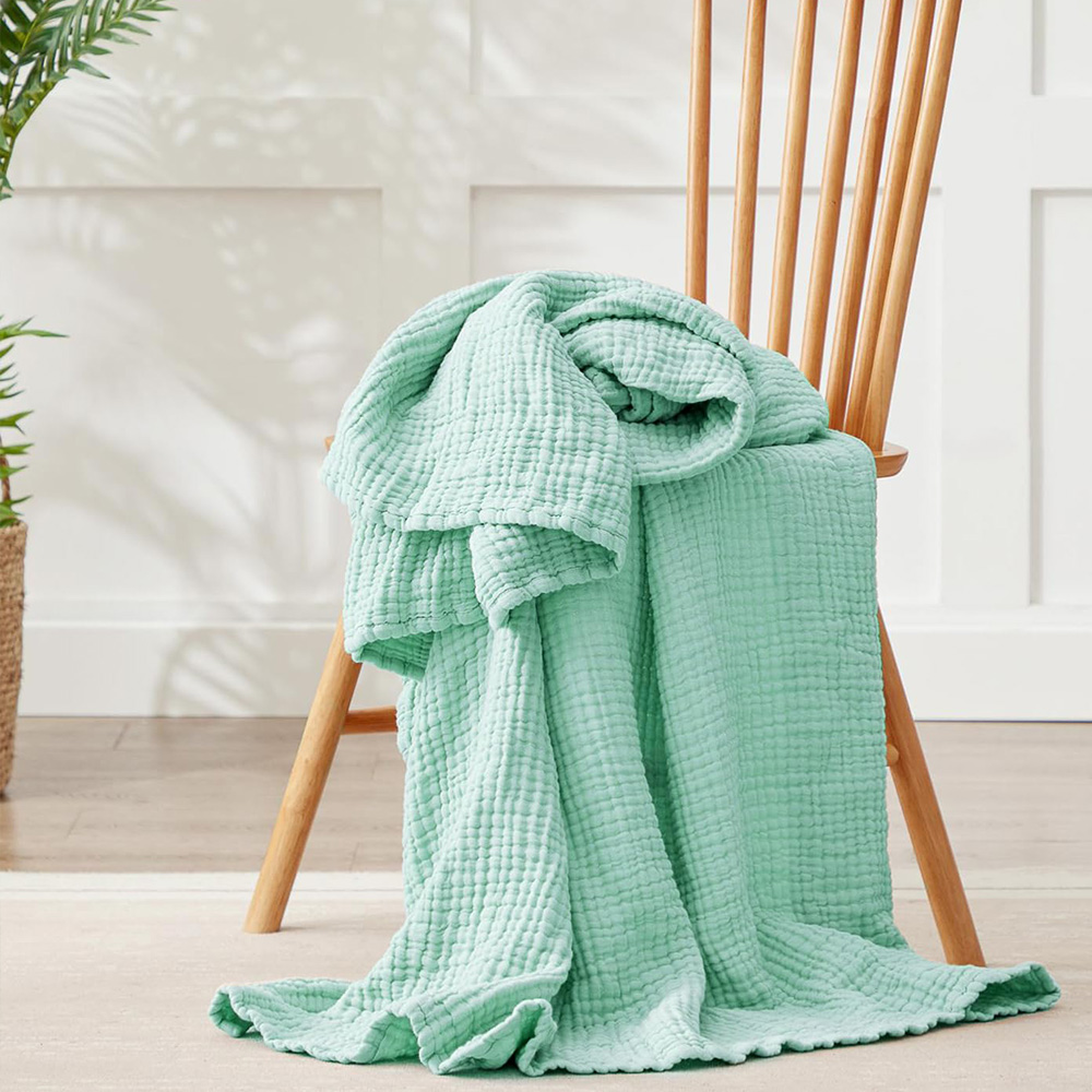 6겹 면 모슬린 담요, 가벼운 면 소재의 시원하고 부드 - Muslin Cotton Bedspread 리뷰 및 가격