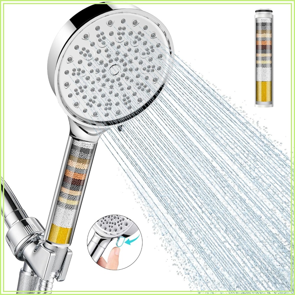 필터형 샤워헤드(핸드헬드 포함), 고압 6단계 분사 모 - High Pressure Shower Head Handheld 리뷰 및 가격