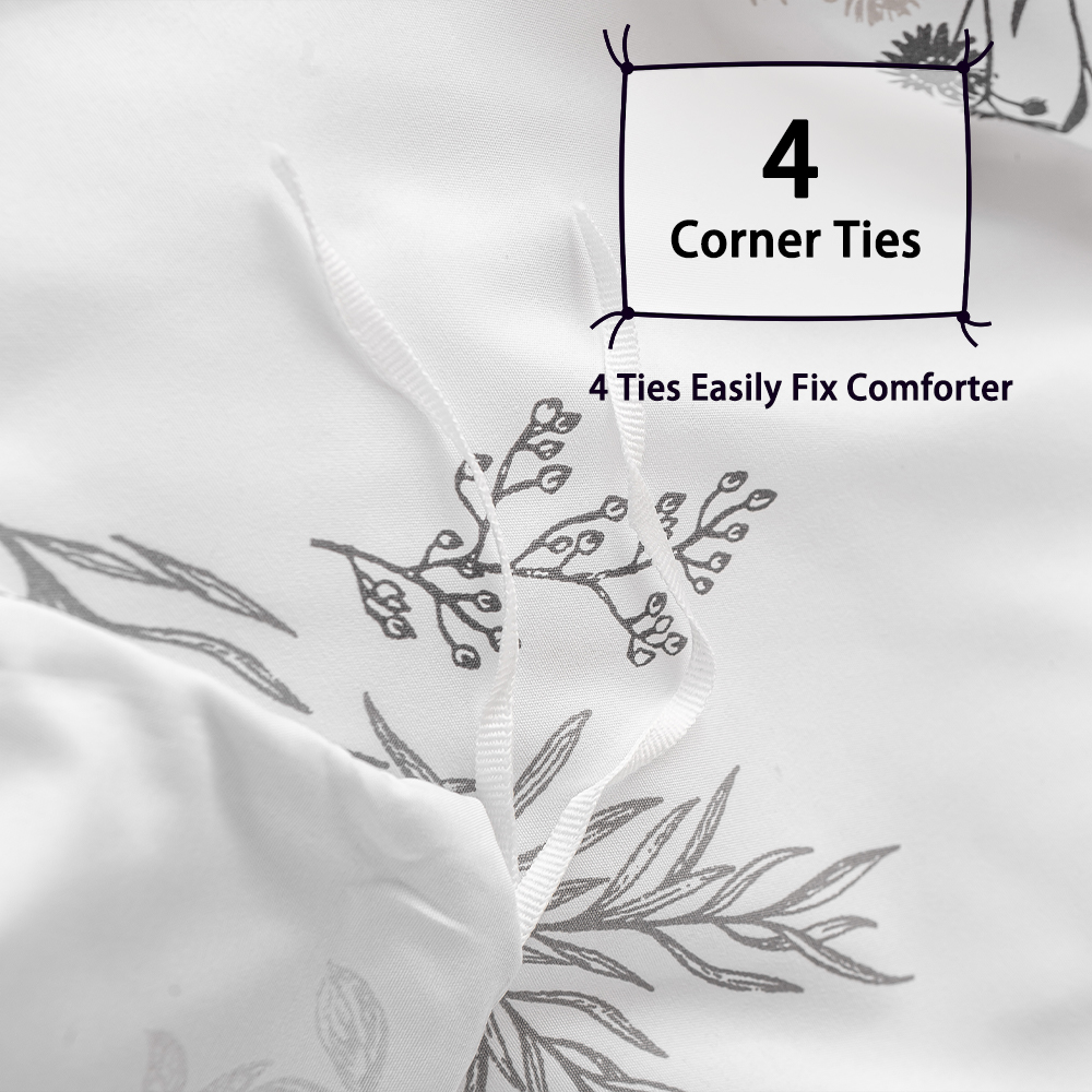 3피스 은은한 꽃무늬 프린트 이불 커버 세트, 부드럽고 - Aesthetic Floral Duvet Cover 리뷰 및 가격