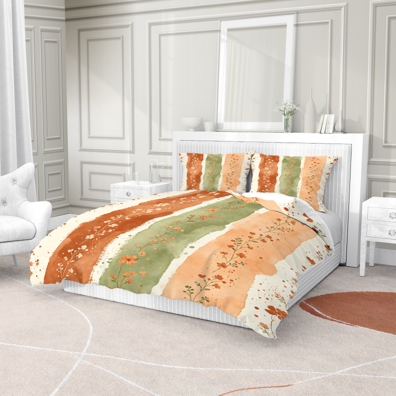 이불 커버 침구 세트 (충전재 없음) 사랑스러운 만화  - Aesthetic Floral Duvet Cover 리뷰 및 가격