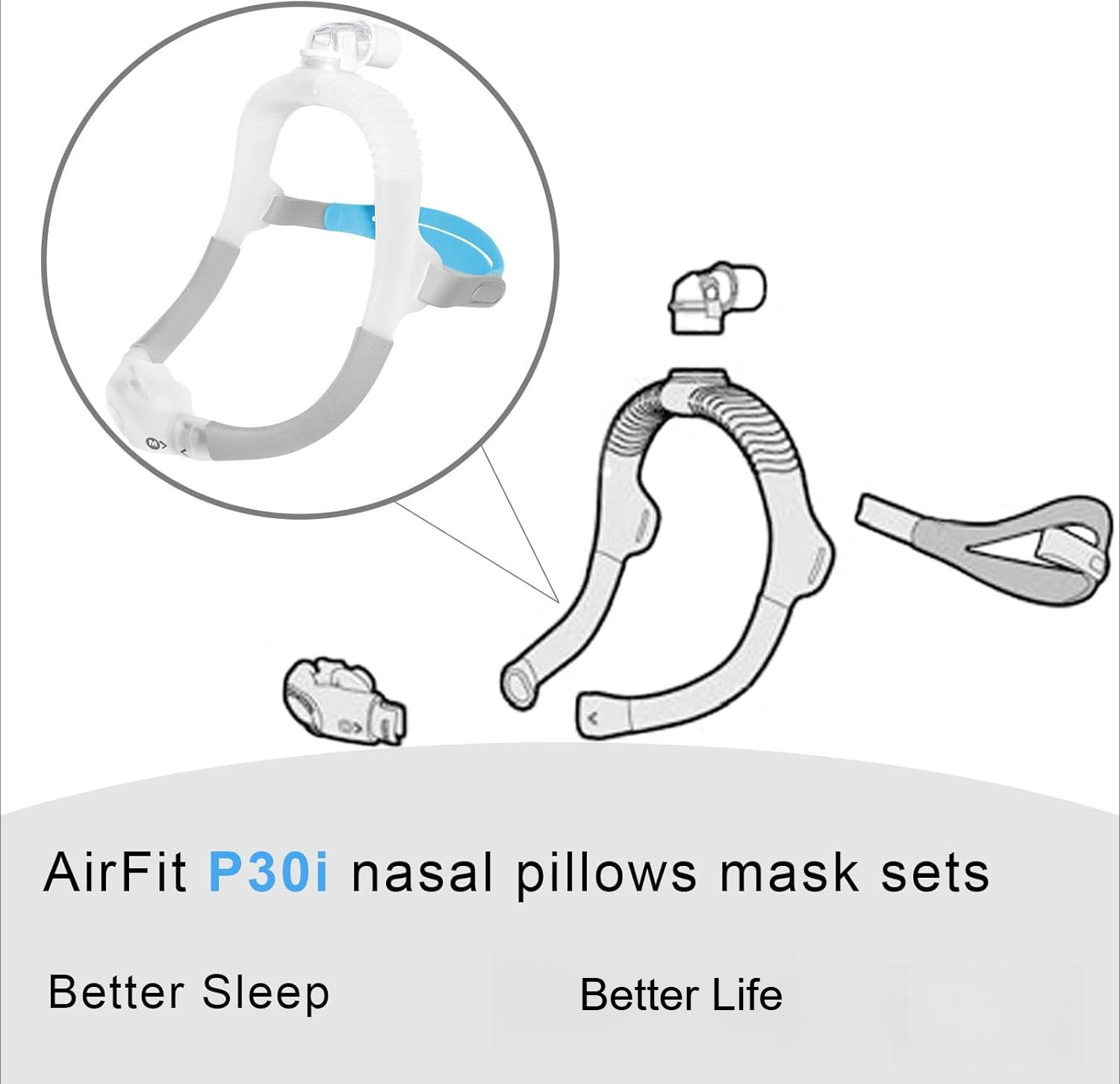 CPAP 코베개 마스크 FitAirFit P30i N3 - Anti Snore Contour Pillow 리뷰 및 가격