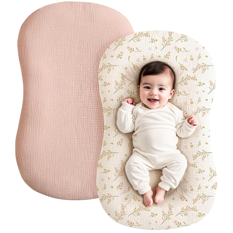 2PCS 아기 라운저 커버 무슬린 코튼 신생아 아기 둥 - Muslin Cotton Bedspread 리뷰 및 가격