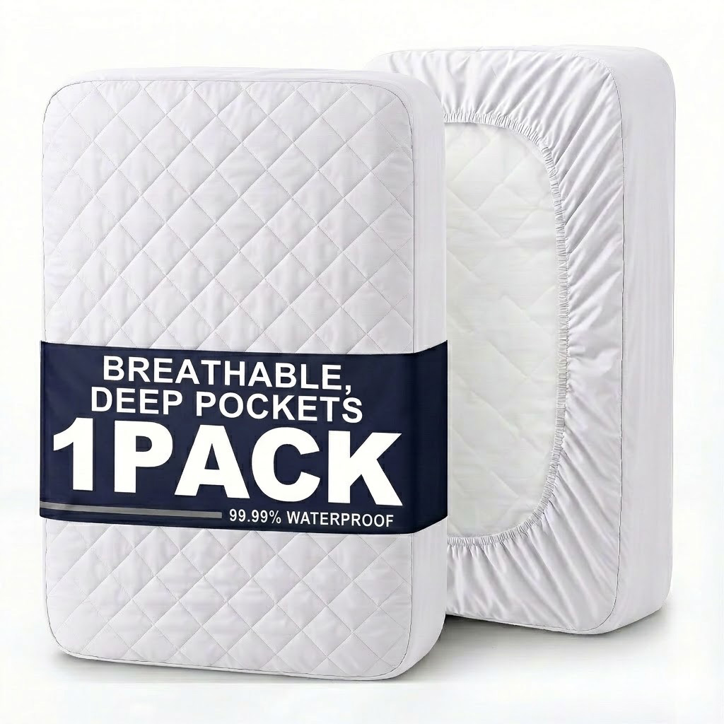 1개입 모던 소프트 통기성 방수 침대 시트 - 모든 침 - Waterproof Mattress Protector Breathable 리뷰 및 가격