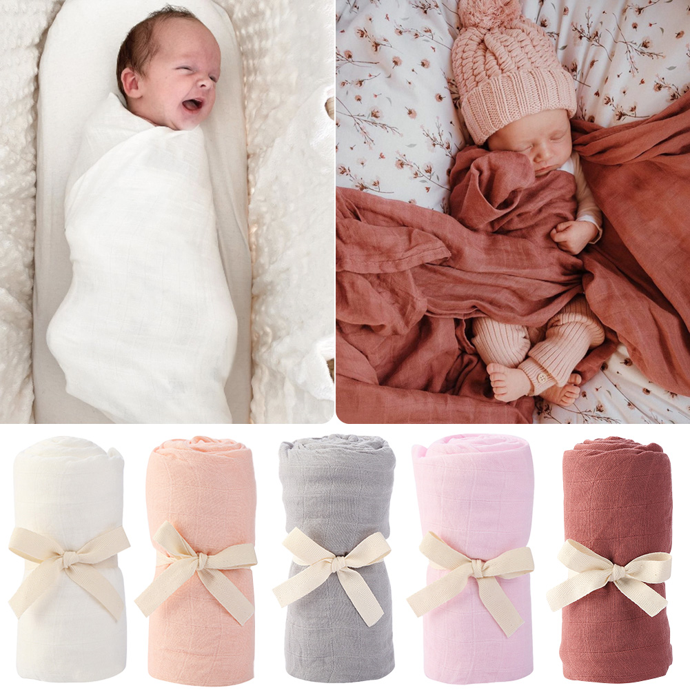 단단한 대나무 면화 아기 수신 담요 유아 어린이 Swa - Muslin Cotton Bedspread 리뷰 및 가격