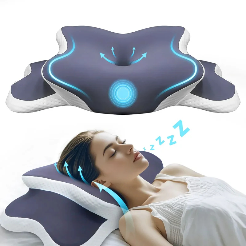 메모리폼 베개 경추 베개 목 통증 완화 컨투어 인체공학 - Memory Foam Orthopedic Pillow Neck Pain 리뷰 및 가격