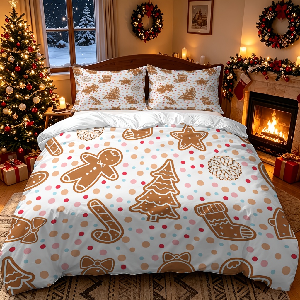 부드러운 이불 커버 3종 세트, 2D 플랫 프린트 이불 - Duvet Cover Sets With Zipper 리뷰 및 가격