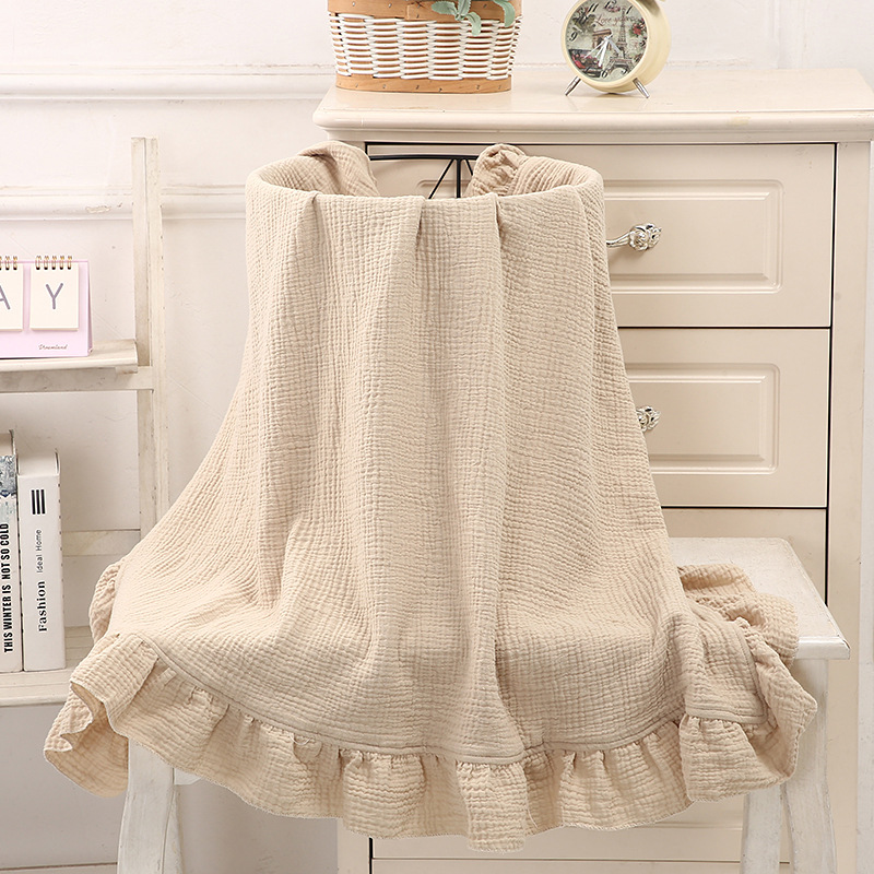 100% 순면 러플 무슬린 블랭킷, 2겹 여름 거즈 담 - Muslin Cotton Bedspread 리뷰 및 가격