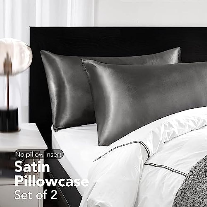 2개입 새틴 실크 베갯잇 (헤어 및 피부용), 코랄 베 - Satin Silk Pillowcase Hair Skin 리뷰 및 가격