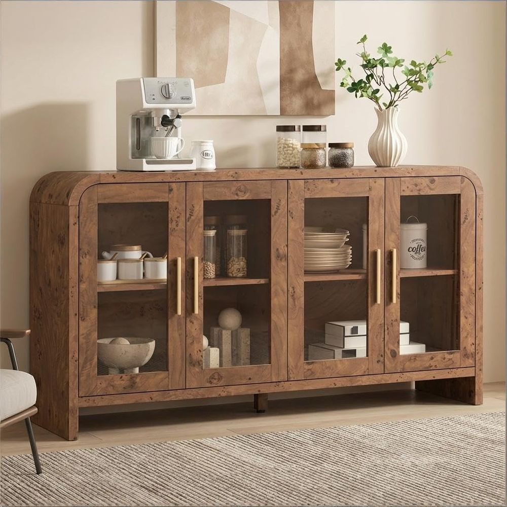 수납 공간이 있는 사이드보드 뷔페 캐비닛, 조절 가능한 - Storage & Organization 리뷰 및 가격