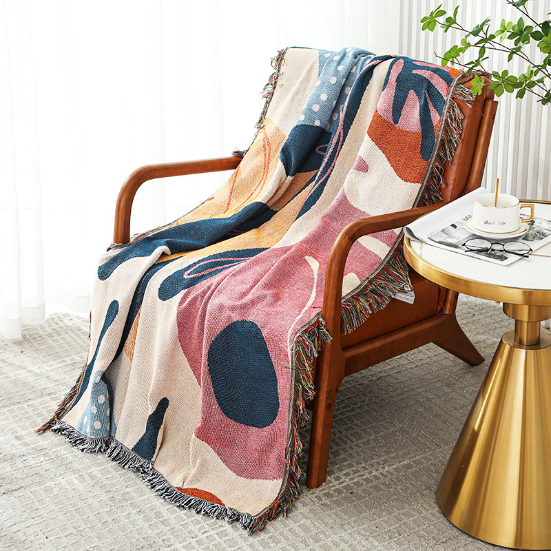 텍스타일 시티 인스 앨리스 식물 패턴 소파 담요, 야외 - Boho Throw Blanket Fringe 리뷰 및 가격