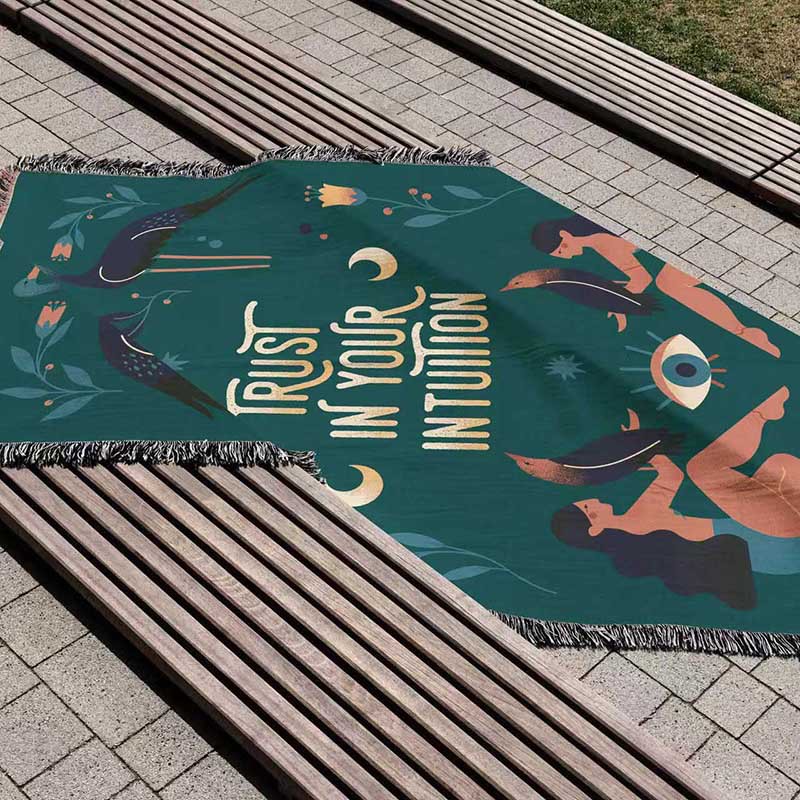 당신의 직관을 믿으세요. 크레인 아이 문 디자인의 영적 - Boho Throw Blanket Fringe 리뷰 및 가격